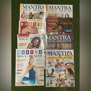 MANTRA Yoga + Health Magazine Lot-Issue 1, 6, 9, 10, 12, 13, 14, 15 + Bonus Iss